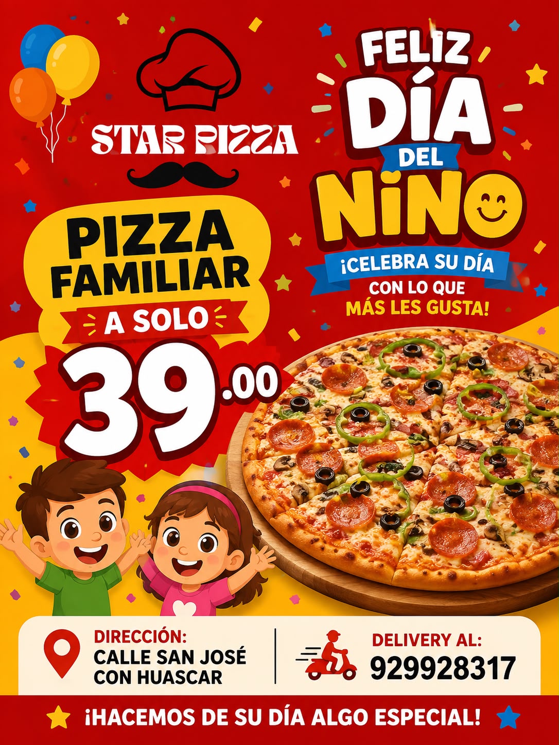 Promoción día del 👦 niño 👦.